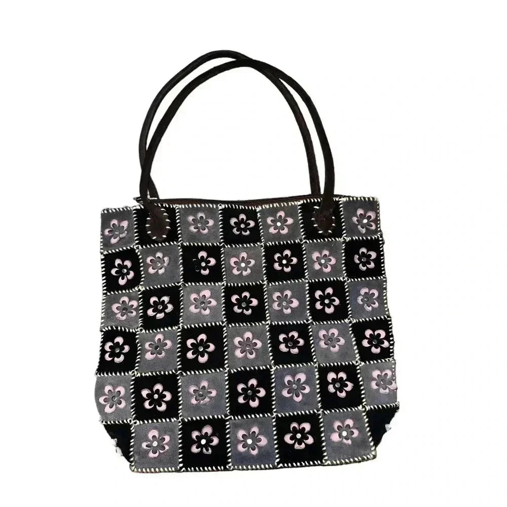 Umbro floral design Patchwork Purse unique rare pink grey black